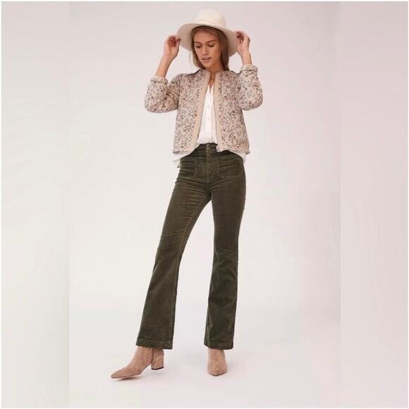 Anthropologie Pants - Anthropologie Pilcro Pants Womens 28 Green Moss Corduroy Trouser Bootcut Slim